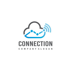 Internet Network Abstract Logo. Can be used for Business and Technology Logos. Flat Vector Logo Design Template Elements.