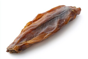 Smoked mackerel from the Atlantic on a white background