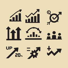 Black and White Icons for Modern Projects Minimal vector set - Editable stroke, Black icon vector collection Abstract and Aesthetic Icons: A Complete Collection