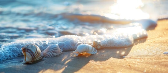 Seashells on the Sandy Beach