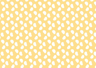 背景がオレンジのかわいい豆のパターン