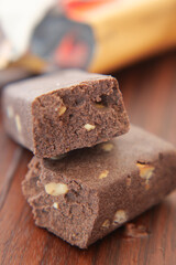 Irresistibly Delicious Chocolate Snack Bars with Crunchy Nuts Inside