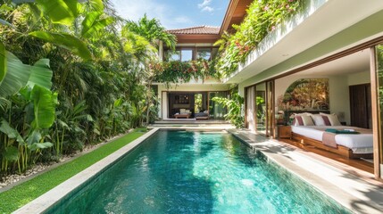 Luxury Tropical Villa with Private Pool and Lush Garden