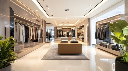 Modern Menswear Boutique Interior Design Showcase