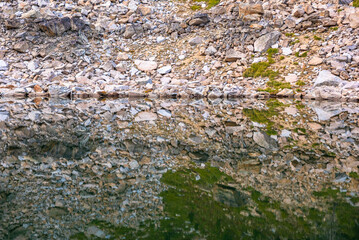 Perfect Mirror Reflection Scree Slope