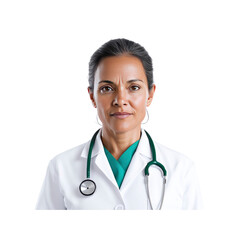Portrait of a Serious Female Doctor