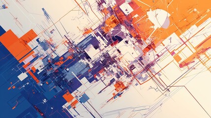 Fototapeta premium abstract network connection technology