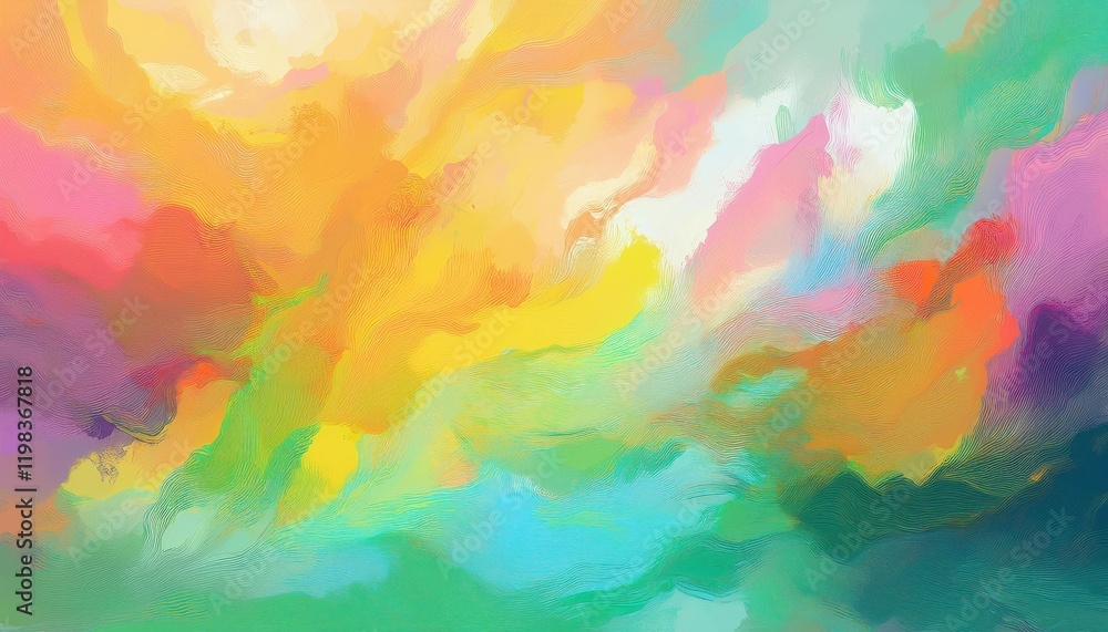 Poster vibrant abstract water colors painting with textured background design a colorful exploration of art