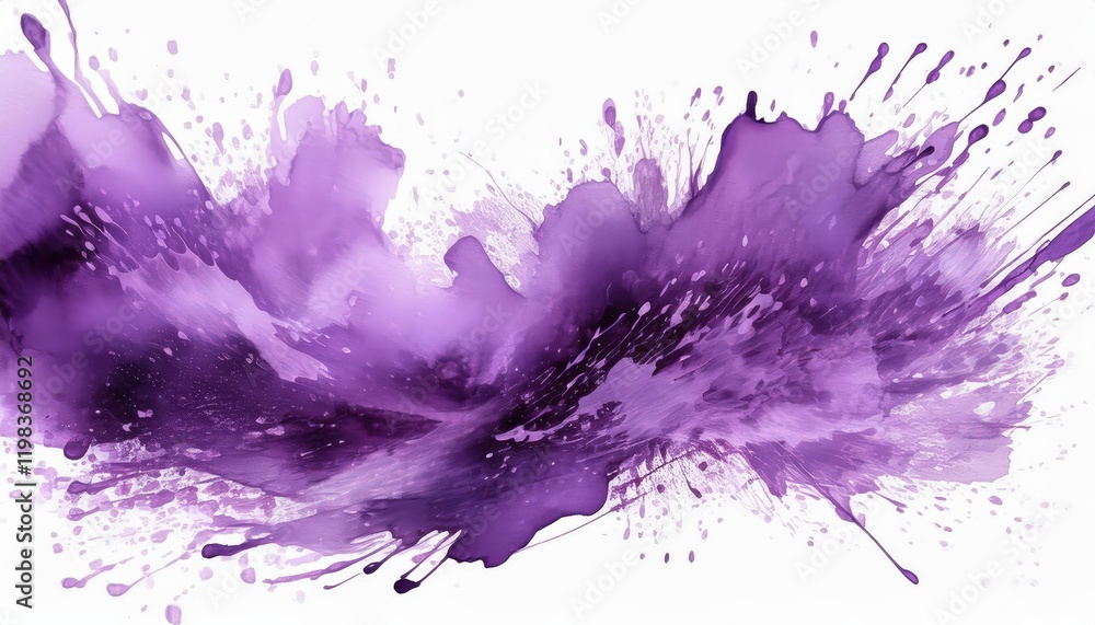 Poster vivid watercolor abstraction spray and splash of color in a textured vector art, reflecting an explo
