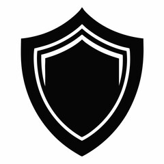 Shield Icon on white background.