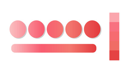 Abstract gradient background with Rose Quartz, Red, Coral, Cinnabar color palette. Abstract illustration with gradient blur design. Blurred colored abstract background. Colorful gradient.