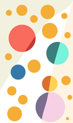 circle abstract design for background , vintage color 