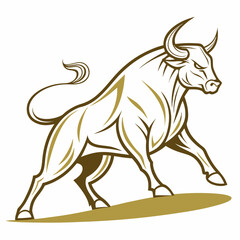 illustration of a bull
