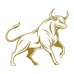 illustration of a bull