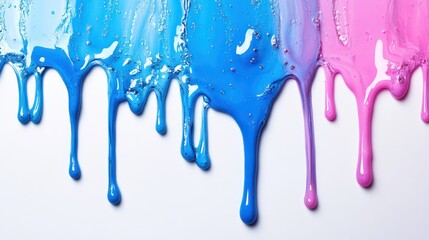 Naklejka premium Abstract liquid dripping effect, bold and creative. White background