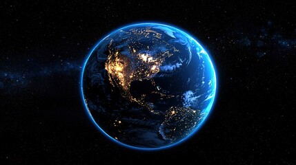 Earth at Night: City Lights from Space