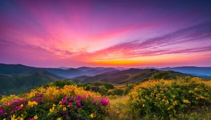 Beautiful and Peaceful Nature Scenery Illustration Landscape Countryside Tranquil Vibrant and Colorful