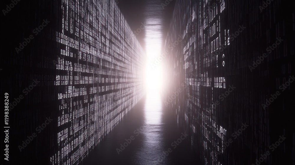 Poster digital tunnel: a journey into the code