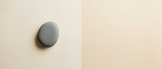 Stone on a wall surface