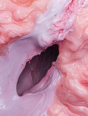 Abstract pink and purple paint swirls texture background