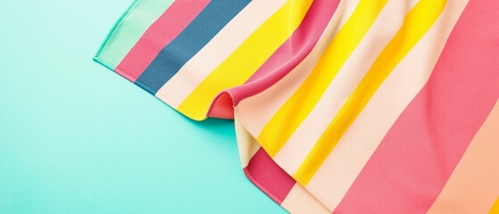 Obraz premium Colorful Striped Shirt, Fashion, Summer Apparel