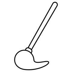 mopping household equipment icon illustration 