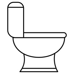 toilet bowl vector illustration