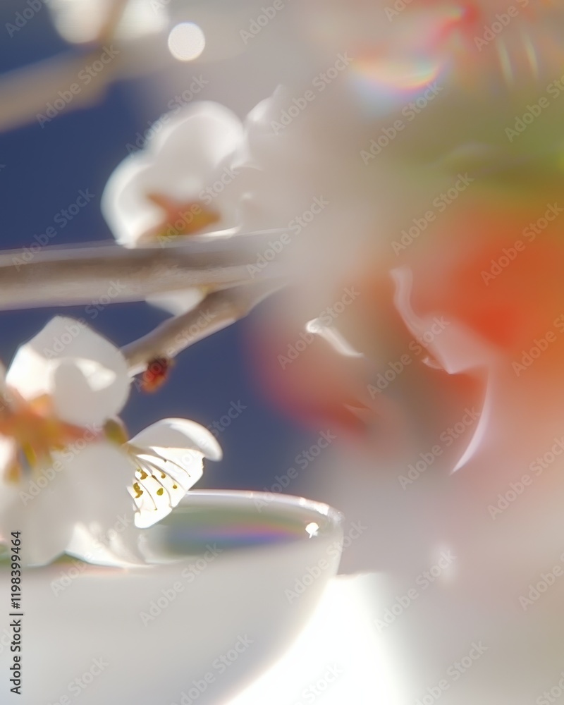 Poster calming tea experience tranquil setting high-resolution details serene environment close-up view rel