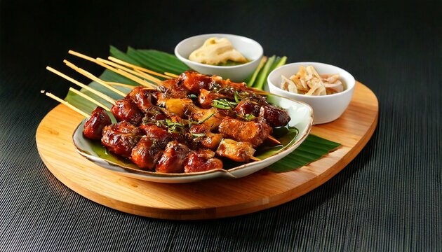 indonesian culinary, sate kambing "goat satay"