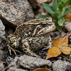 Fototapeta premium Wyoming Toad Camouflage in Nature