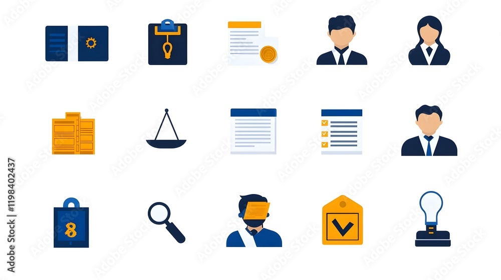 Aufkleber flat vector designs illustrating modern tax filing systems and compliance processes, showcasing user