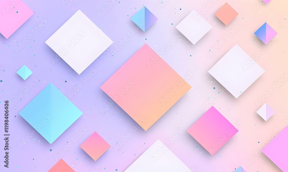 Poster delicate pastel pink gradient backdrop, featuring smooth transitions and subtle geometric patterns, 