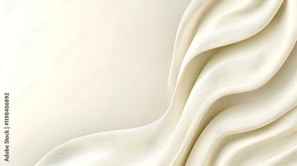 Poster creamy backdrop featuring delicate geometric patterns, soft tones and gentle shapes create a harmoni