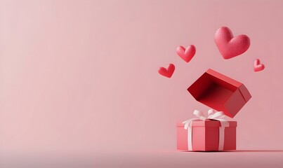 Valentine's Giveaway Banner, vibrant red typography, festive design, inviting text, romantic theme, engaging visuals, perfect for celebration promotions.