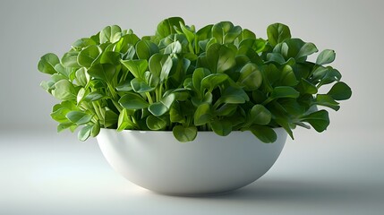 "Crisp and Clean: A Bowl of Perfect Salad Greens"