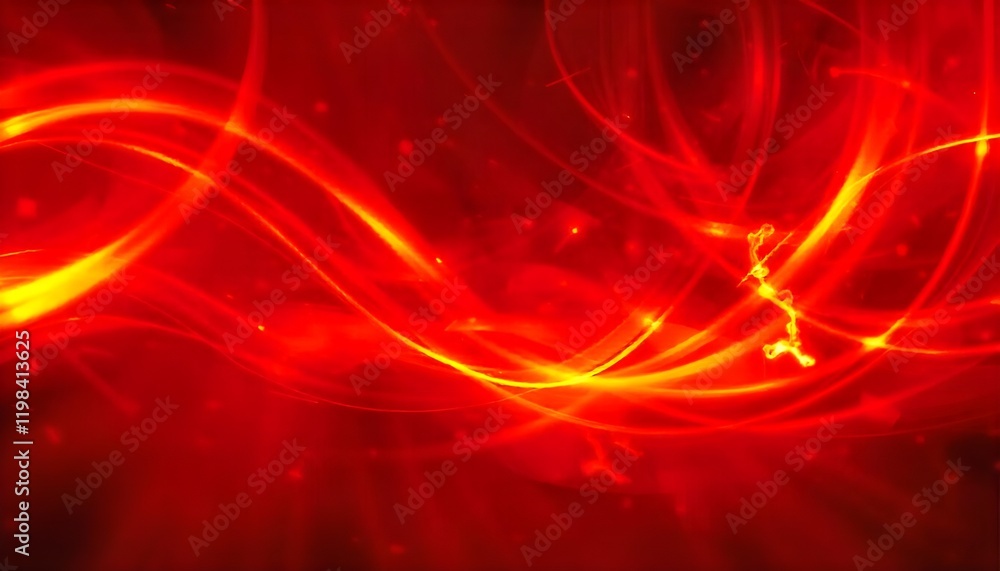Leinwandbilder dynamic abstract swirls of red and yellow light, creating vivid patterns full of energy and contrast
