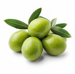Obraz premium Fresh Green Olives: A Mediterranean Delight