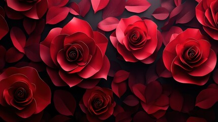 Naklejka premium Rose Background