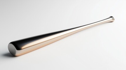A glossy baseball bat with a metallic gradient finish, centered on a clean white background.