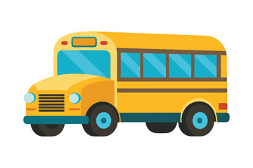 school bus isolated on white background