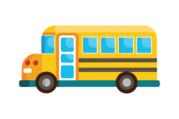 school bus vector illustation on white background