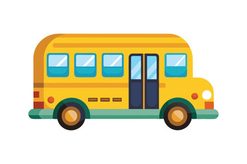 school bus vector illustation on white background