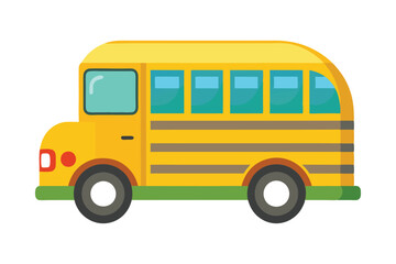 school bus vector illustation on white background