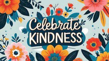 Celebrate Kindness With Colorful Floral Design