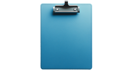 Blue Clipboard Mockup: A simple yet professional blue clipboard mockup ready for your branding or design.  The clean lines and blank surface provide the perfect canvas to showcase your ideas. 