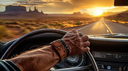 Sunset Road Trip: Desert Drive