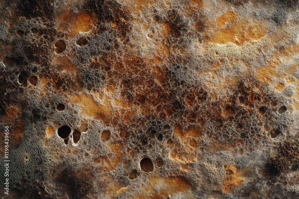 Aufkleber dense layer of microbes thriving on a surface under natural conditions in a nutrient rich environmen