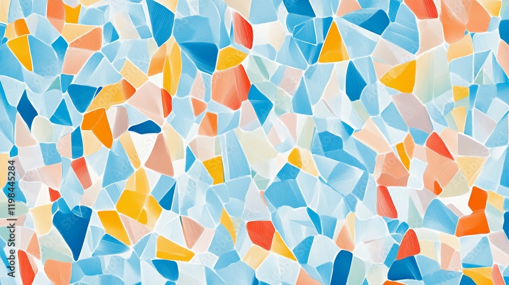 Poster abstract colorful mosaic pattern background.