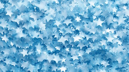 Obraz premium Abstract background of many light blue stars.