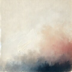 Generative AI, Minimal oil painting abstract background image with dreamy gradient applied. Expressing the surface texture of the paper and soft brush strokes.
